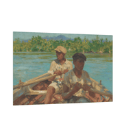 Black River Boatmen, Jamaica, Henry Scott Tuke - ArtDeco Canvas