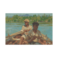 Black River Boatmen, Jamaica, Henry Scott Tuke - ArtDeco Canvas