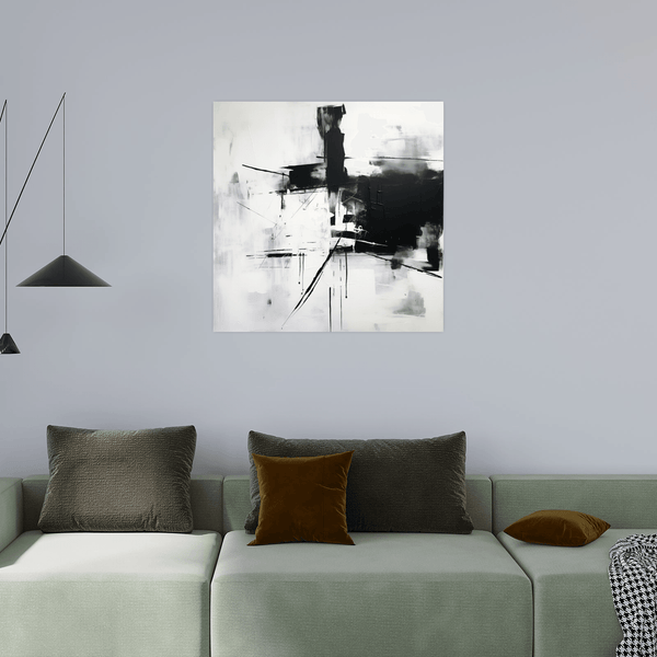 Black & White abstract - ArtDeco Canvas