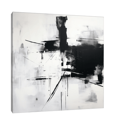Black & White abstract - ArtDeco Canvas