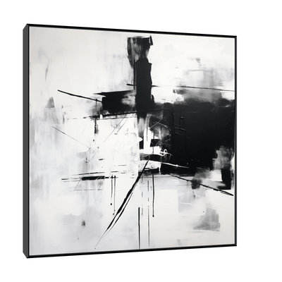 Black & White abstract - ArtDeco Canvas