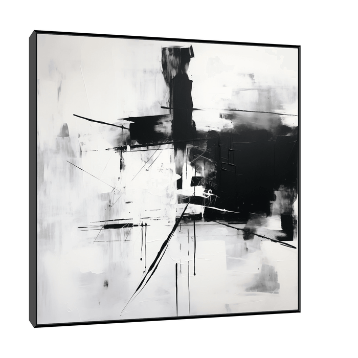 Black & White abstract - ArtDeco Canvas