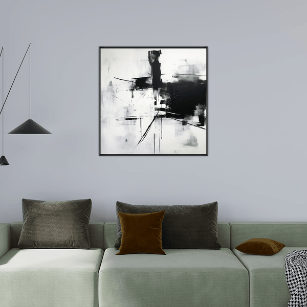 Black & White abstract - ArtDeco Canvas