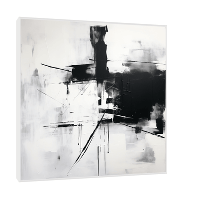 Black & White abstract - ArtDeco Canvas