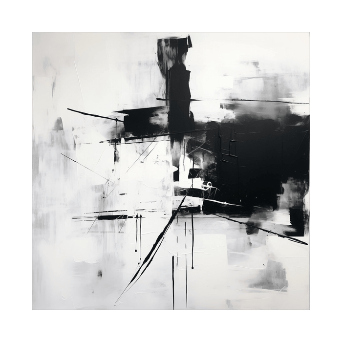 Black & White abstract - ArtDeco Canvas