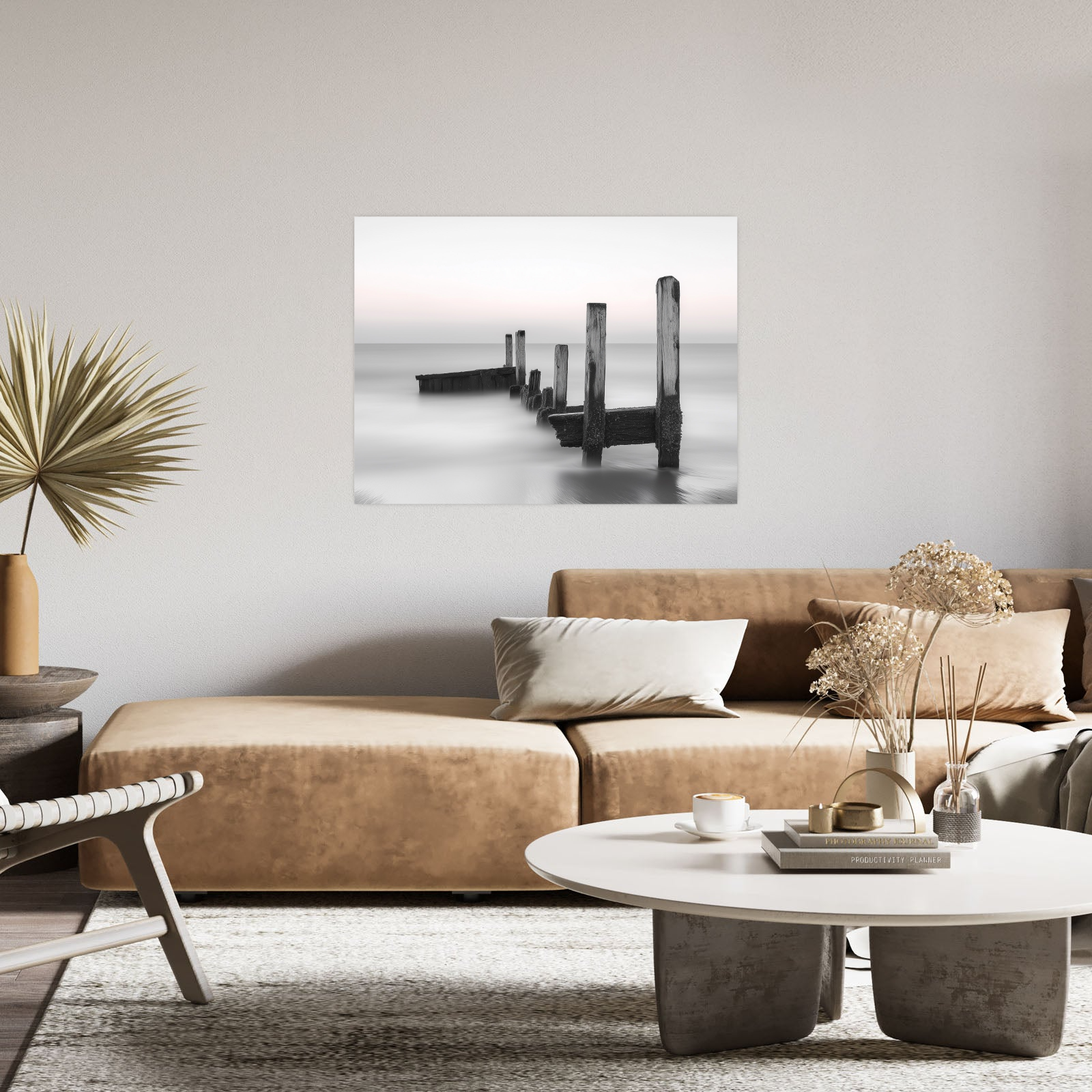 Black and White Coastal Minimalism