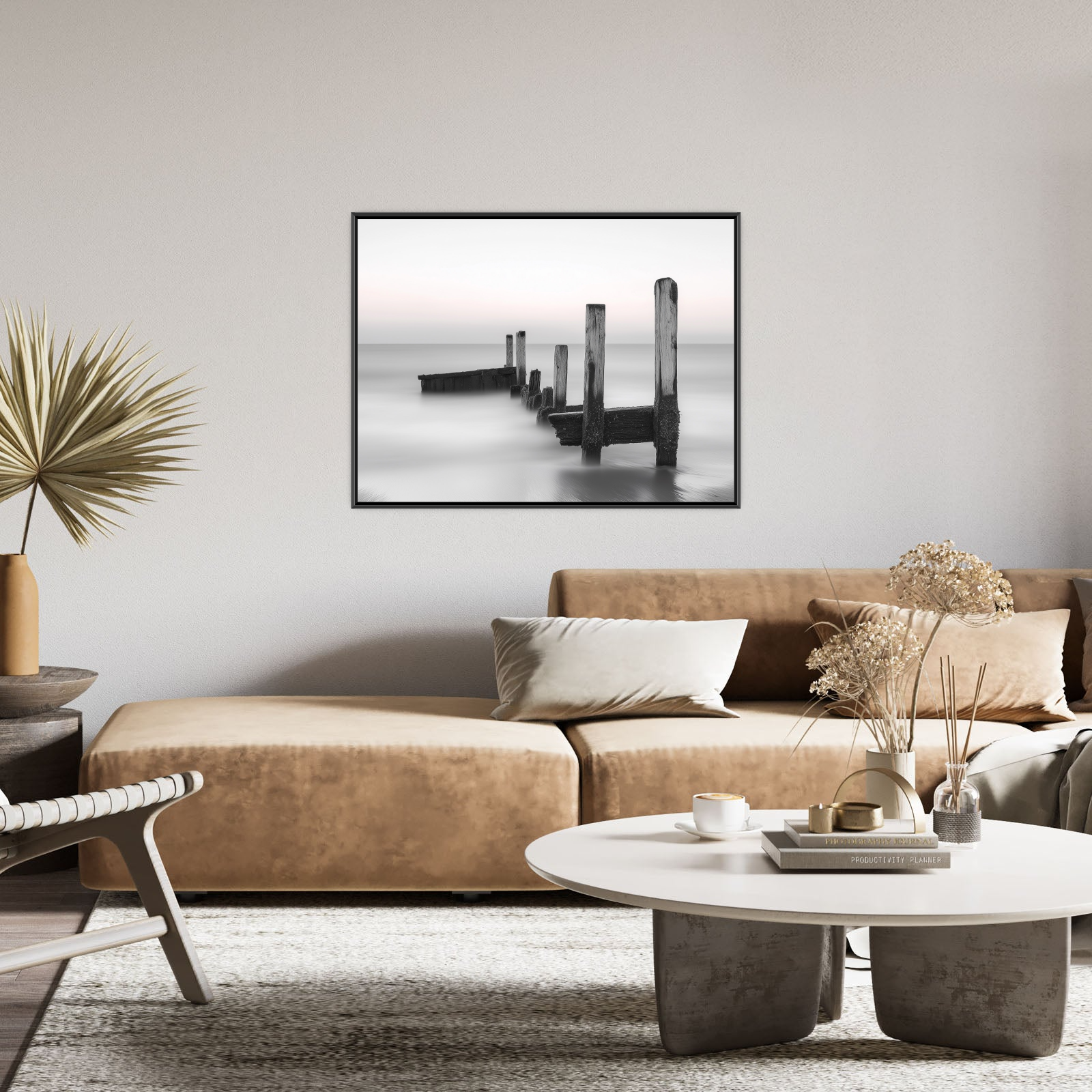 Black and White Coastal Minimalism