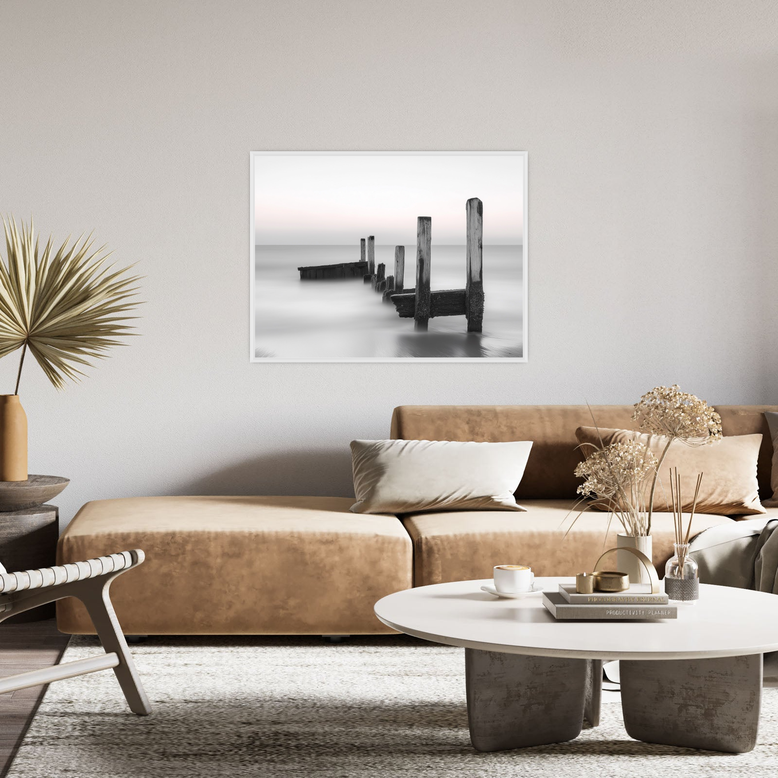 Black and White Coastal Minimalism