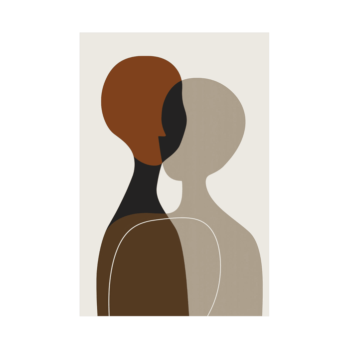 Blended silhouettes - ArtDeco Canvas