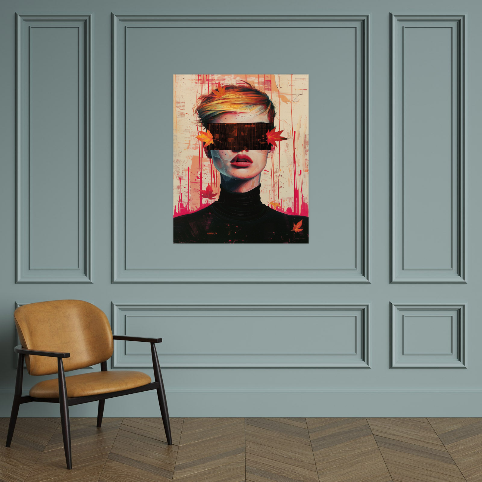 Blindfold girl
