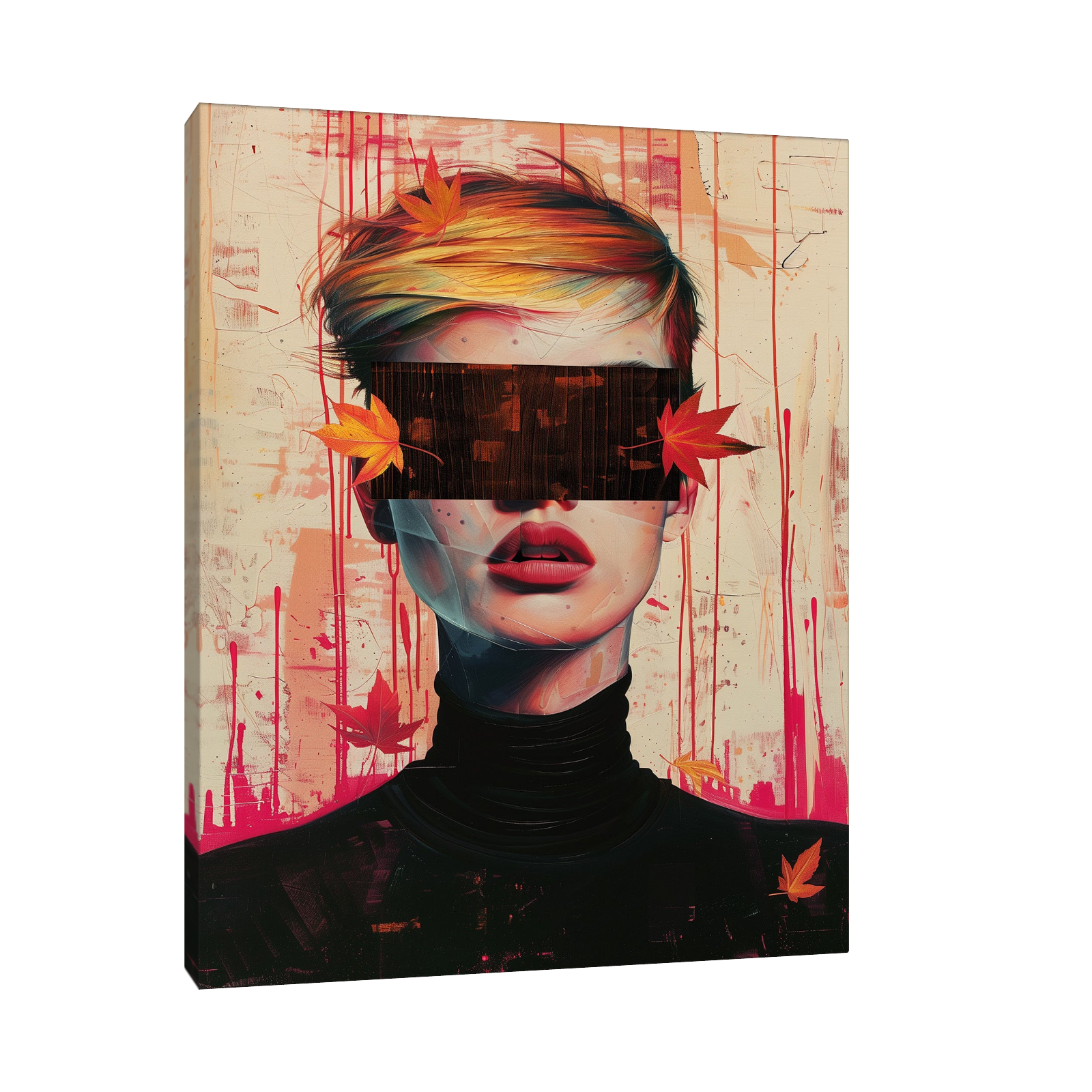 Blindfold girl