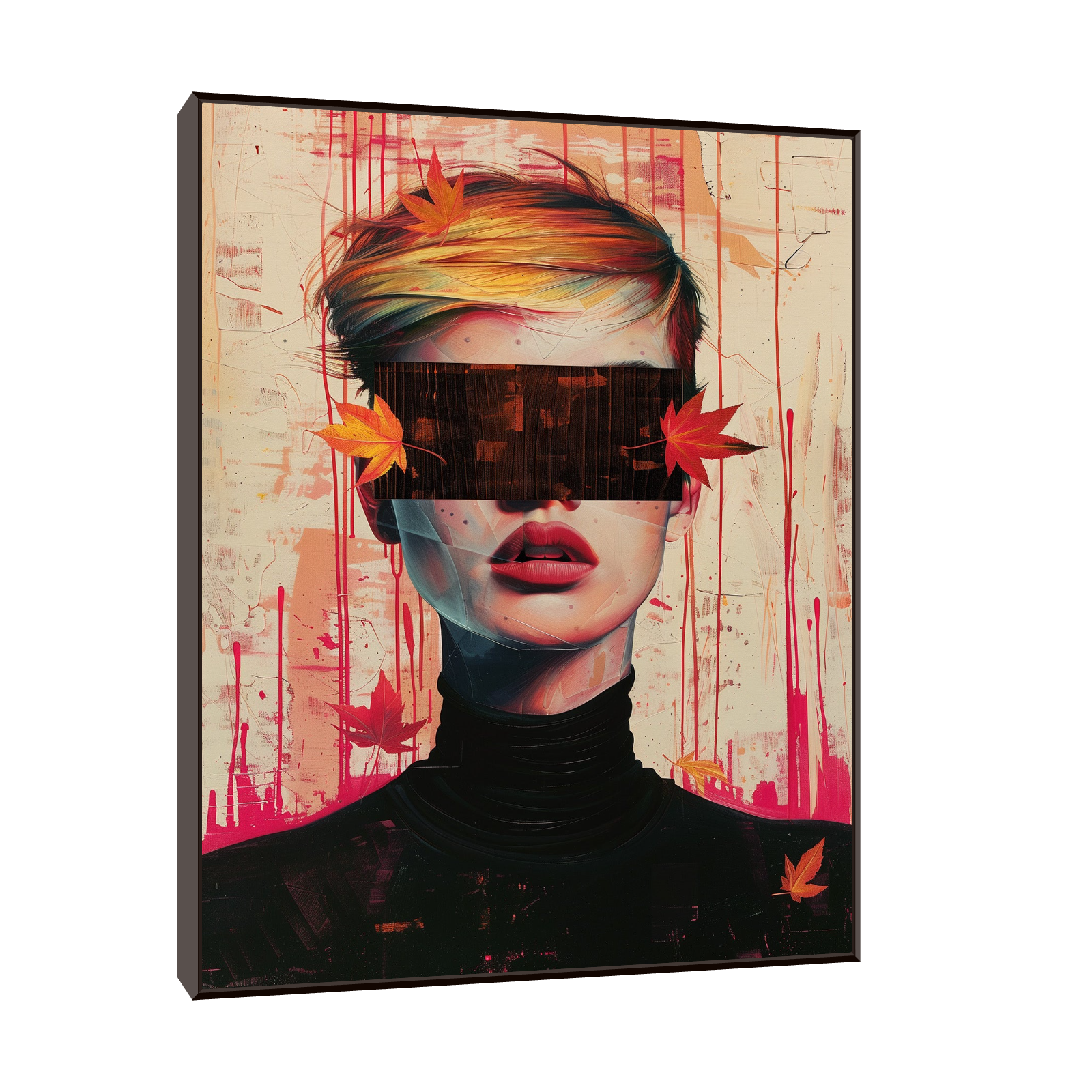 Blindfold girl