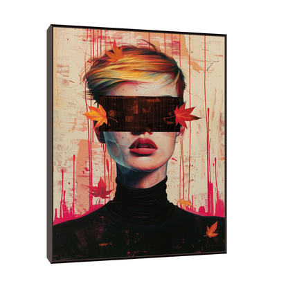 Blindfold girl