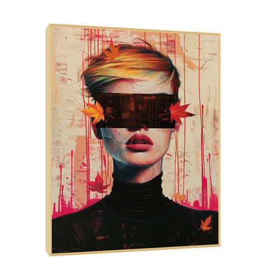 Blindfold girl