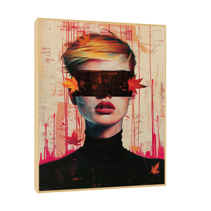 Blindfold girl