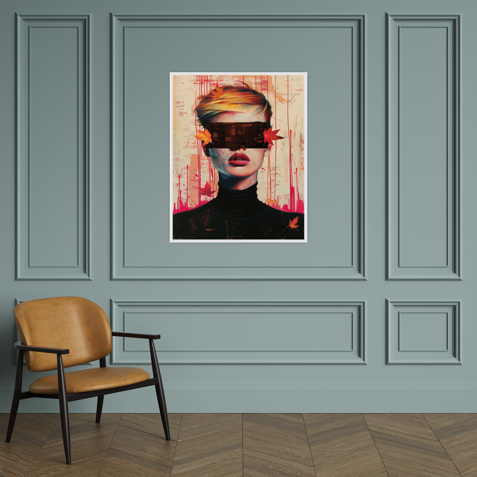 Blindfold girl