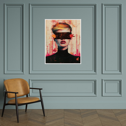 Blindfold girl