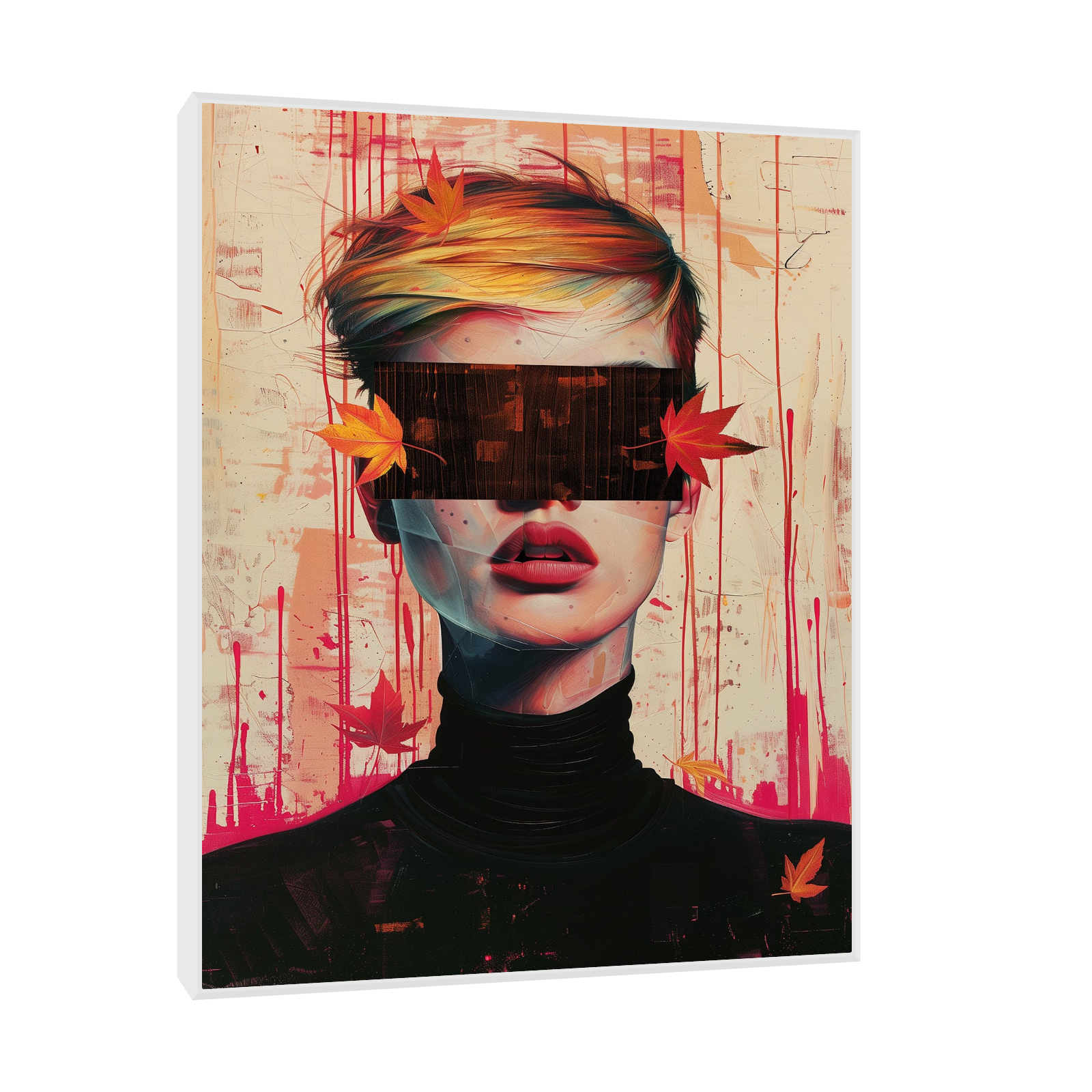 Blindfold girl