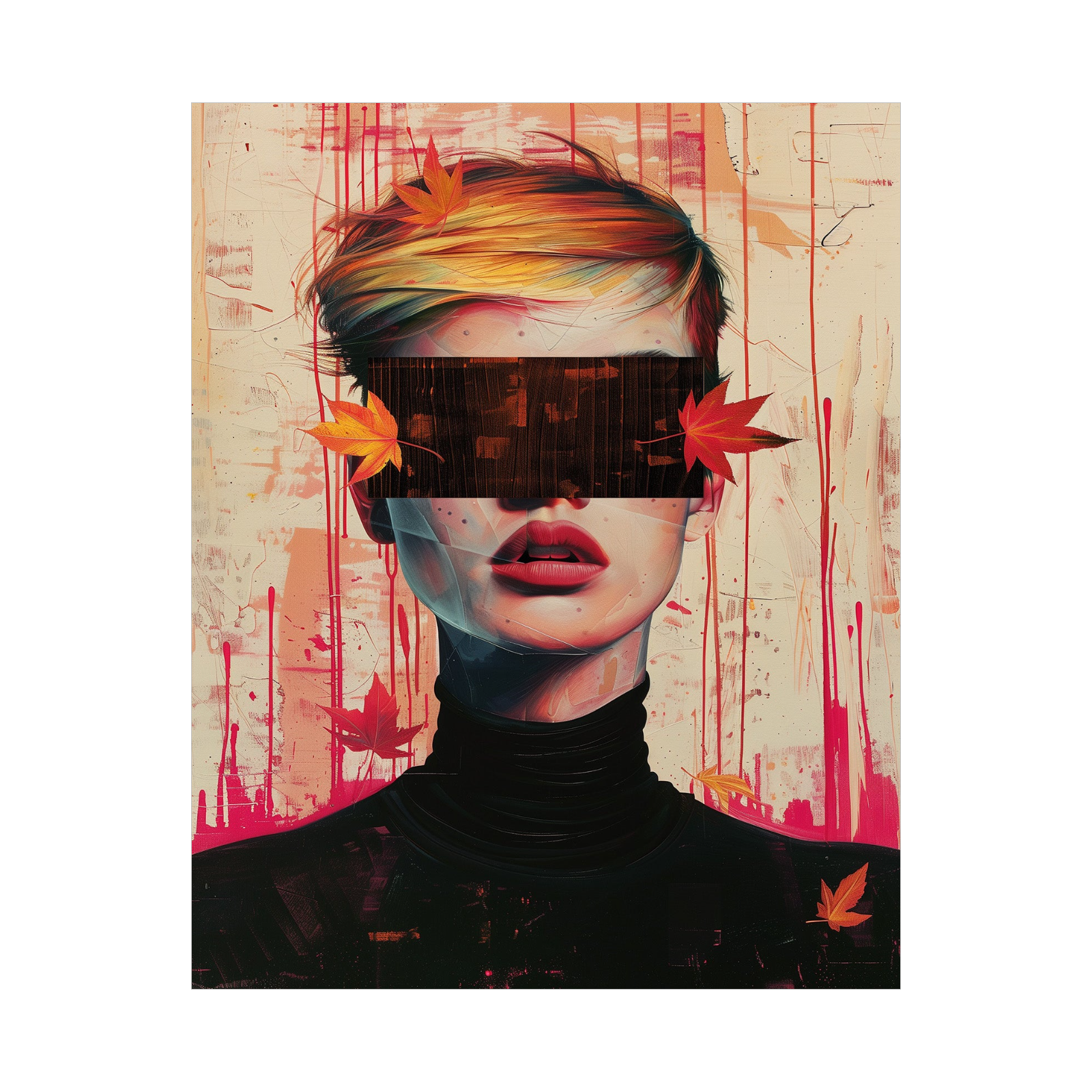 Blindfold girl