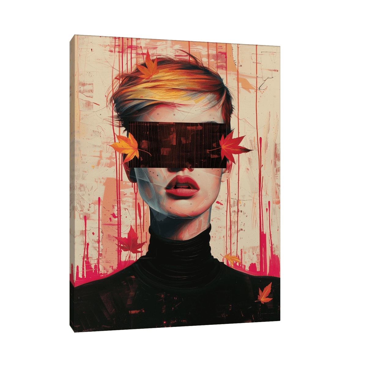 Blindfold girl - ArtDeco Canvas