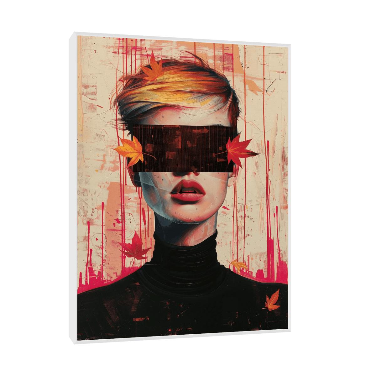 Blindfold girl - ArtDeco Canvas