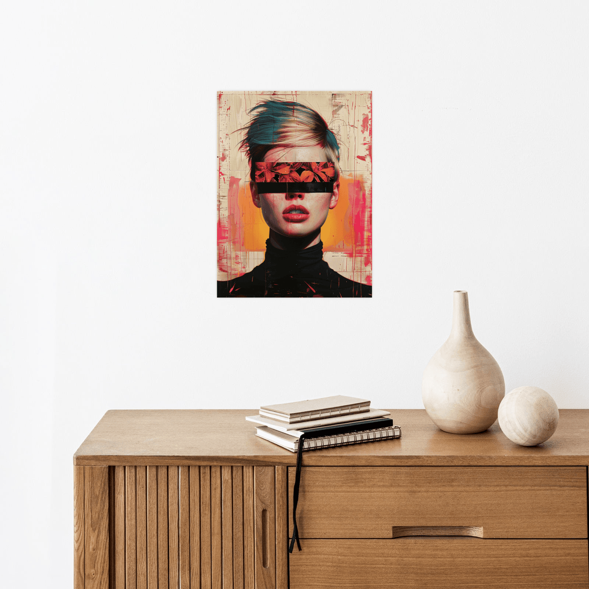 Blindfolded girl - ArtDeco Canvas