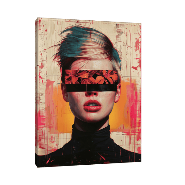 Blindfolded girl - ArtDeco Canvas