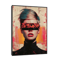 Blindfolded girl - ArtDeco Canvas