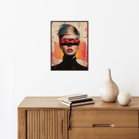 Blindfolded girl - ArtDeco Canvas