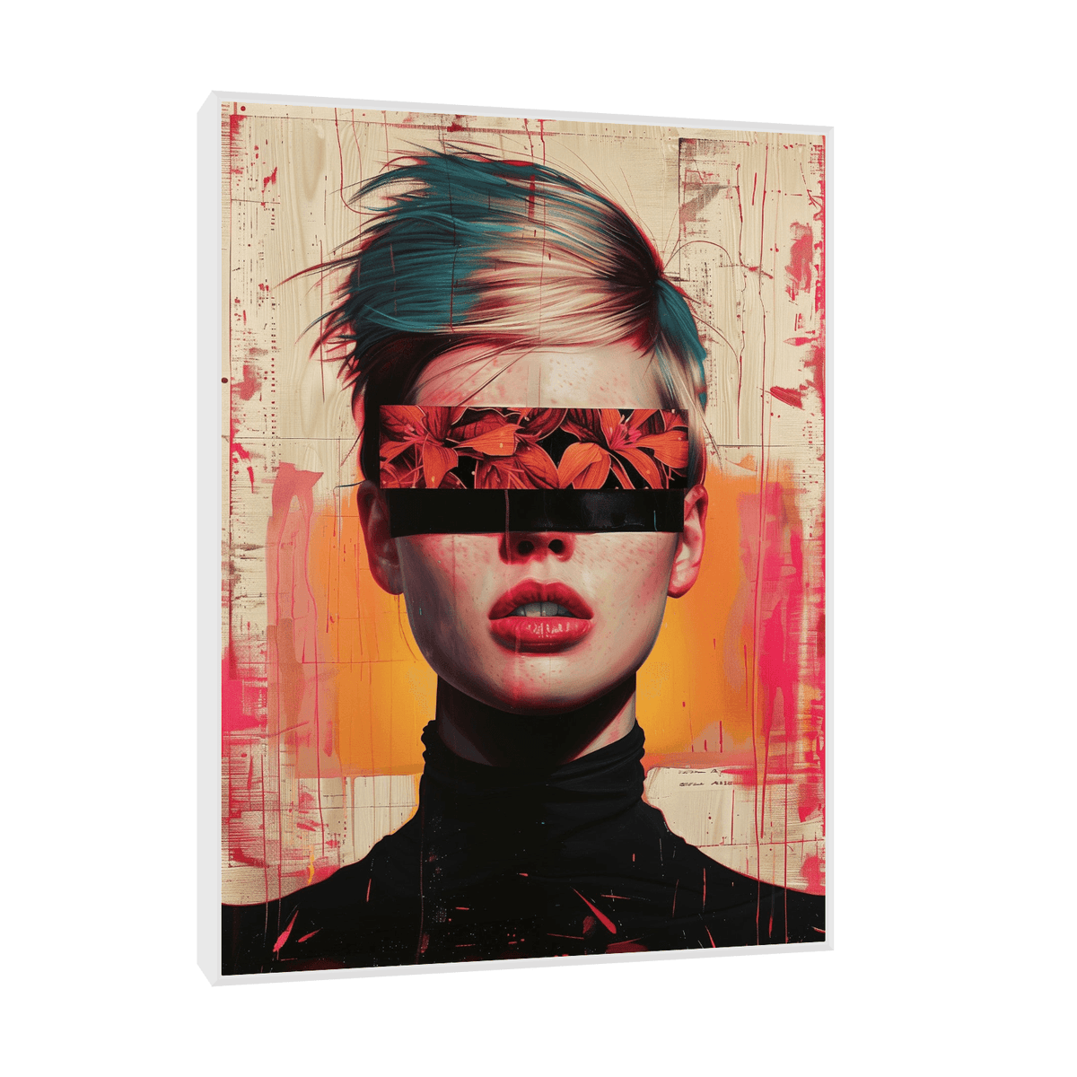 Blindfolded girl - ArtDeco Canvas