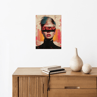 Blindfolded girl - ArtDeco Canvas