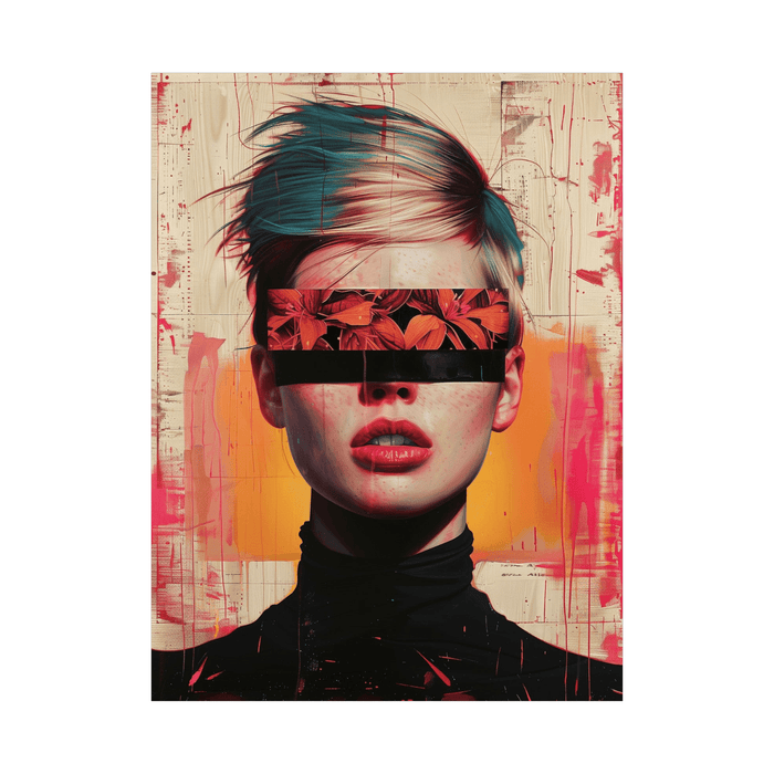 Blindfolded girl - ArtDeco Canvas