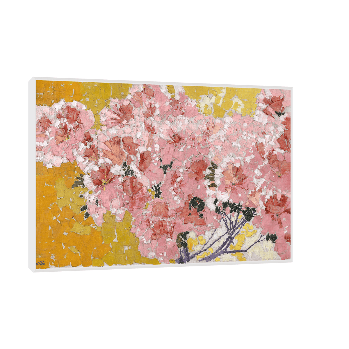 Blooming azaleas, Augusto Giacometti - ArtDeco Canvas