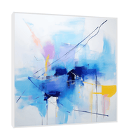 Blue brush strokes - ArtDeco Canvas