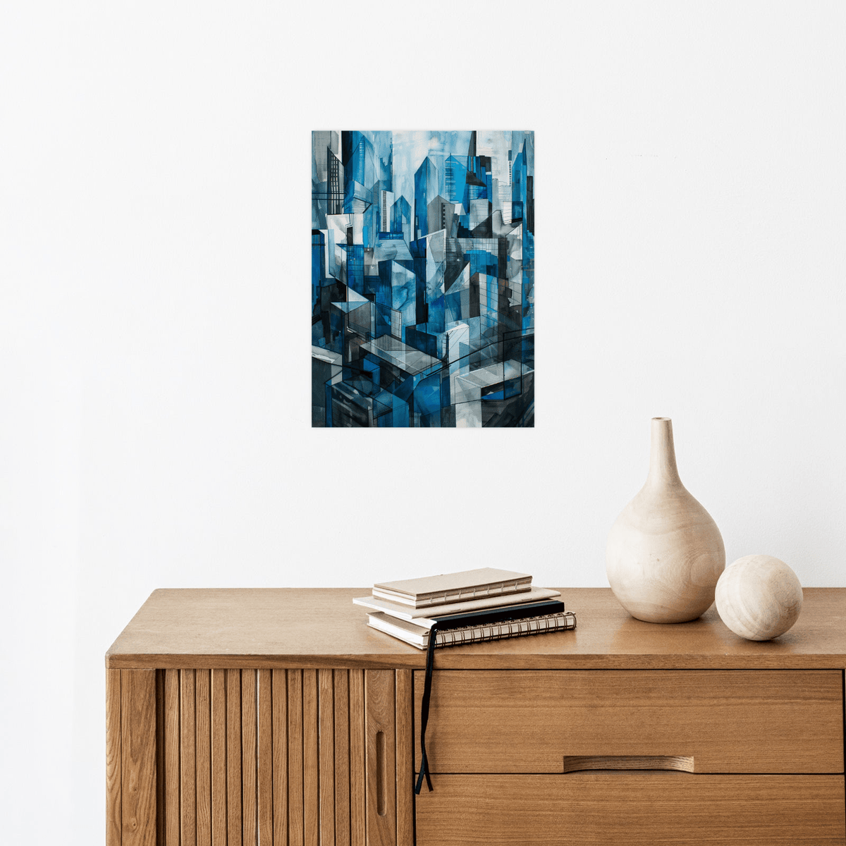 Blue city - ArtDeco Canvas