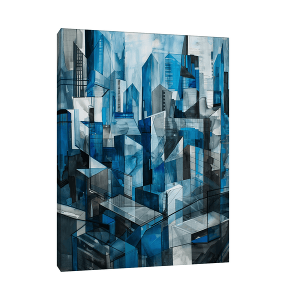 Blue city - ArtDeco Canvas