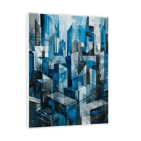 Blue city - ArtDeco Canvas