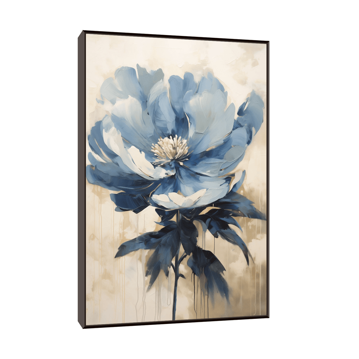 Blue flower - ArtDeco Canvas