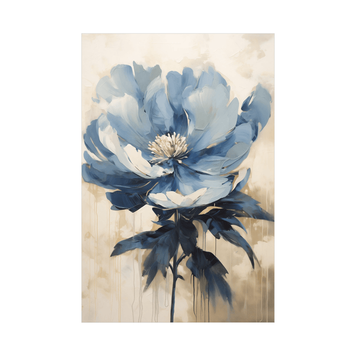 Blue flower - ArtDeco Canvas