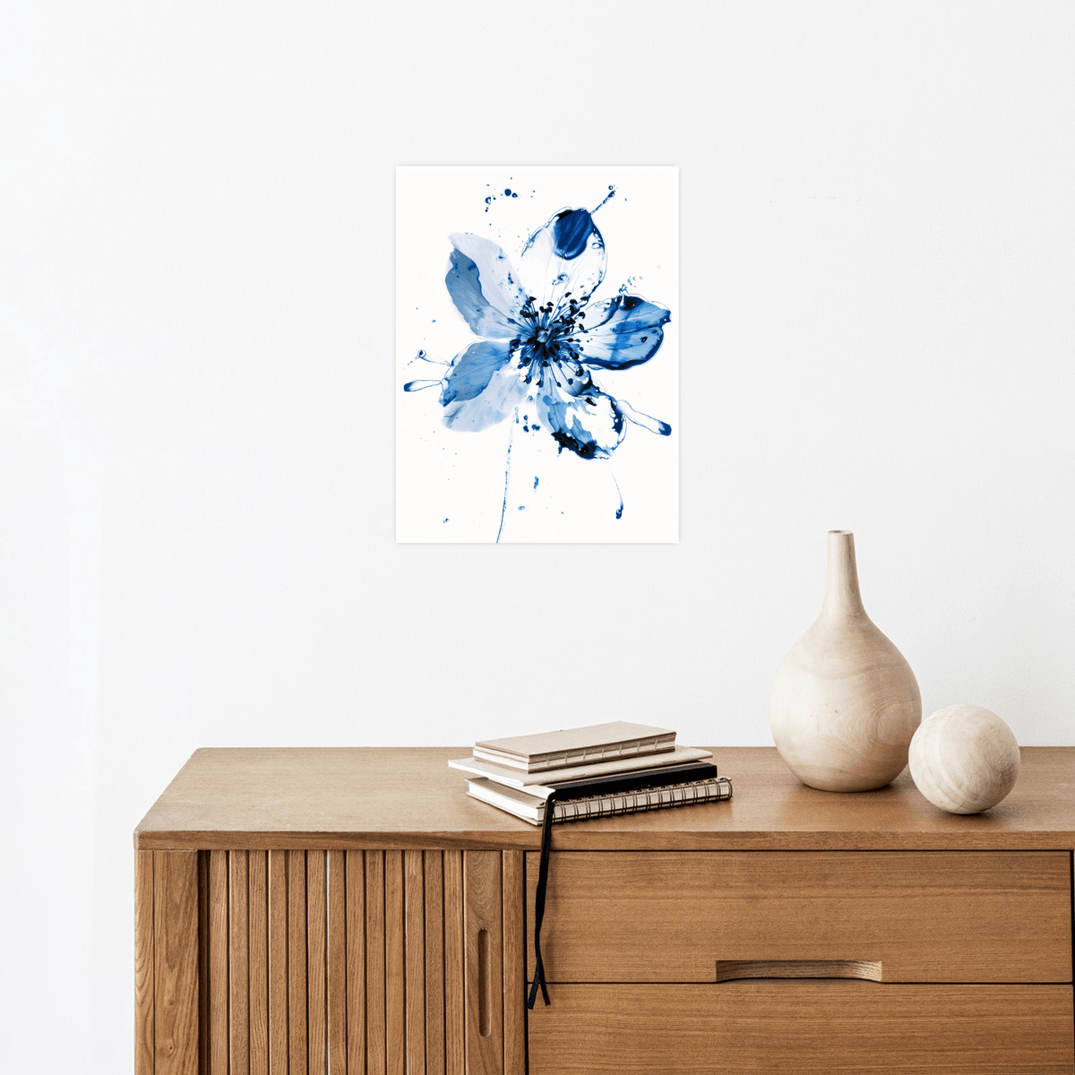 Blue flower lll - ArtDeco Canvas