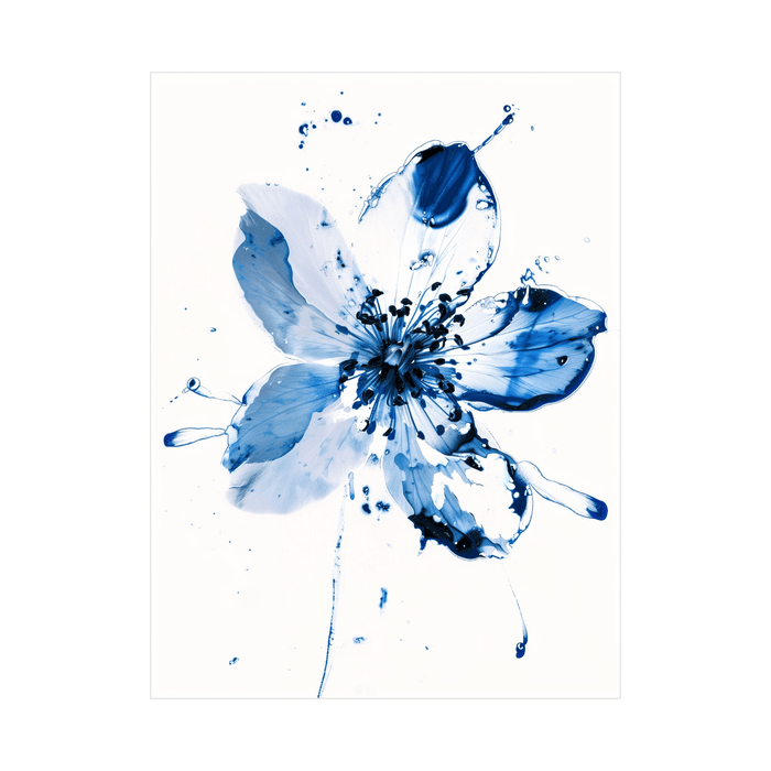 Blue flower lll - ArtDeco Canvas