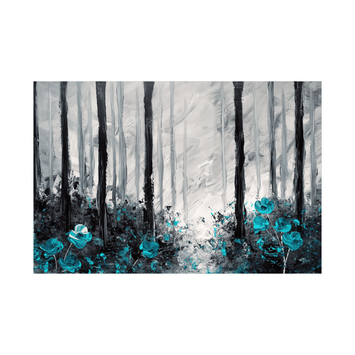 Blue forest - ArtDeco Canvas