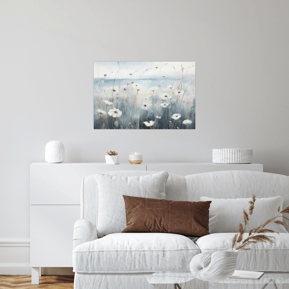 Blue landscape - ArtDeco Canvas