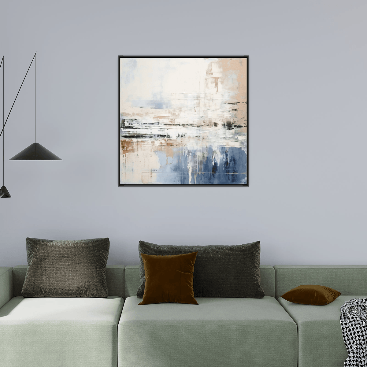 Blue reflection - ArtDeco Canvas