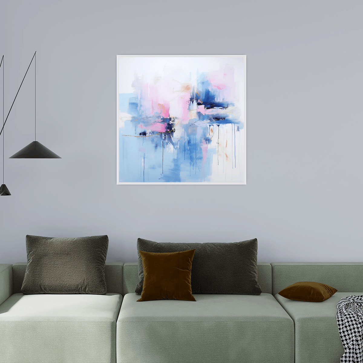 Blue reflection - ArtDeco Canvas