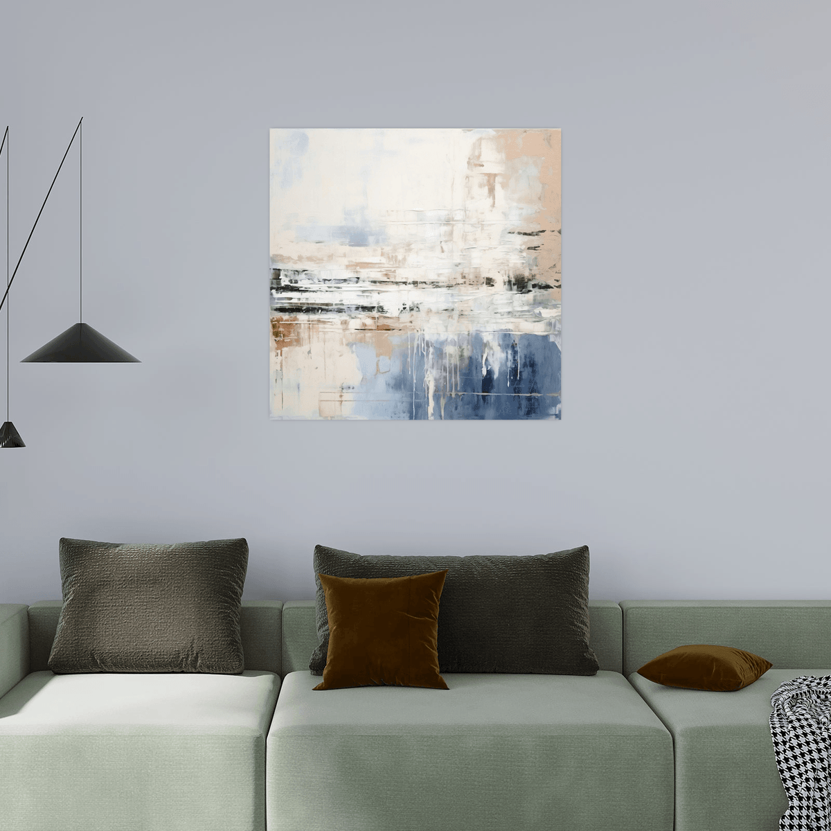 Blue reflection - ArtDeco Canvas