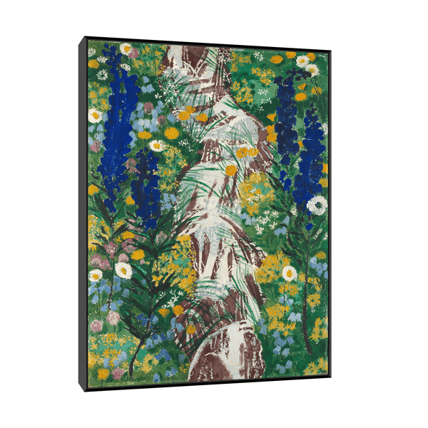 Blumen am Bach, August Babberger - ArtDeco Canvas