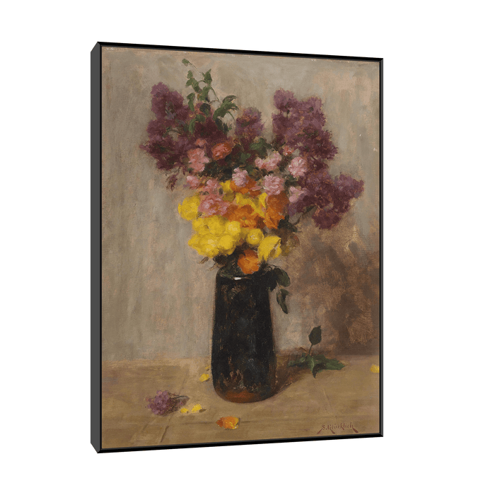 Blumenstillleben, Simon Glücklich - ArtDeco Canvas