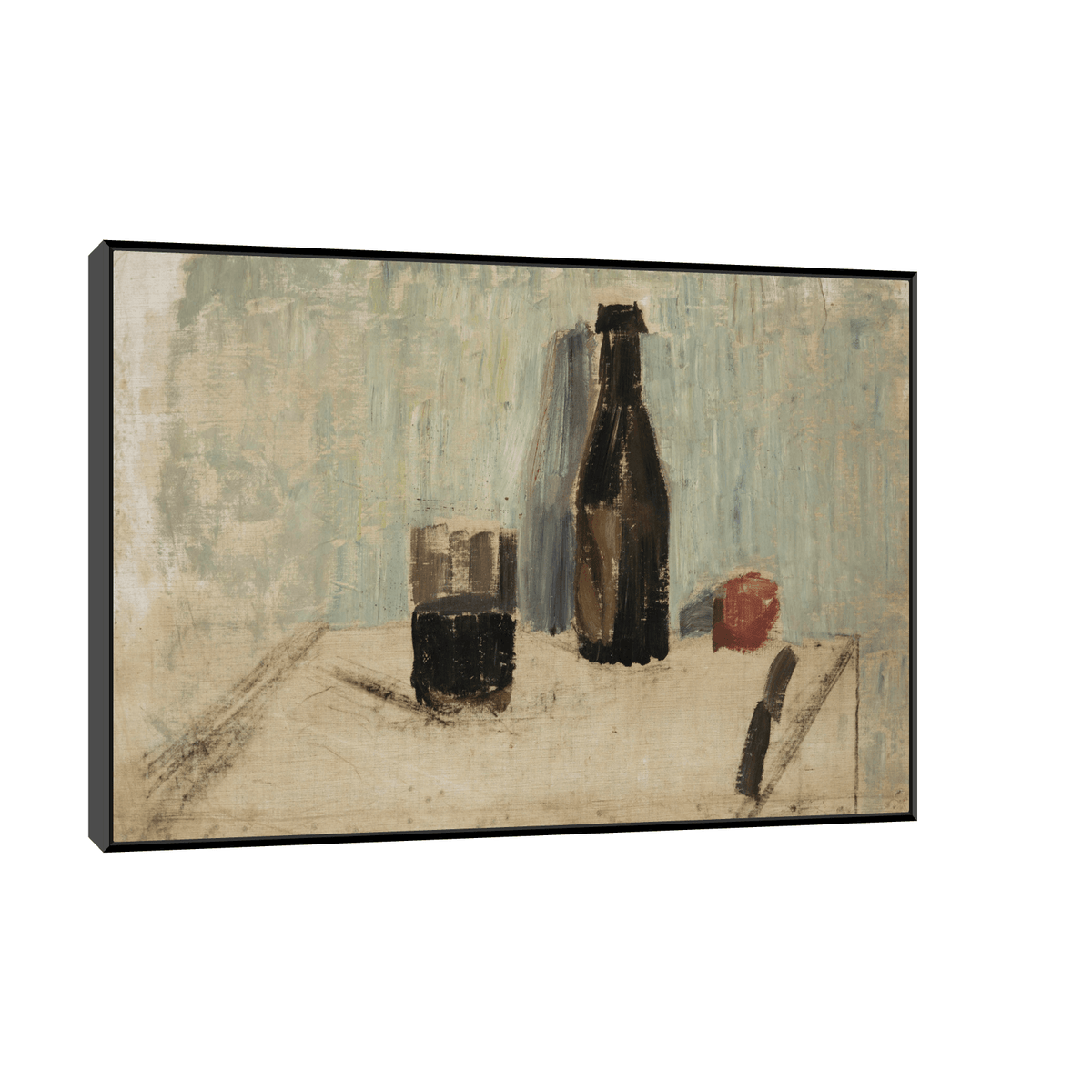 Bottle and glass, Nikolai Triik - ArtDeco Canvas