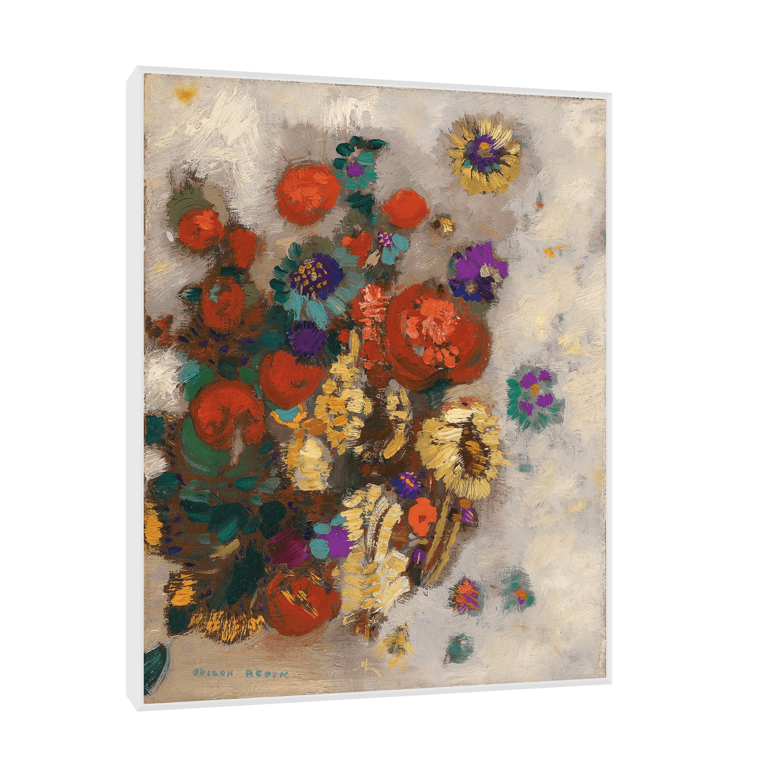 Bouquet de fleurs, Odilon Redon - ArtDeco Canvas